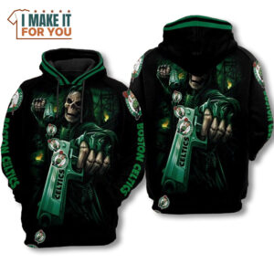 Boston Celtics Desert Eagle Death Gun 3D Hoodie, Unforgettable Celtics Gift Selections