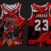Chicago Bulls Michael Jordan 23 Jersey, NBA Basketball Shirt