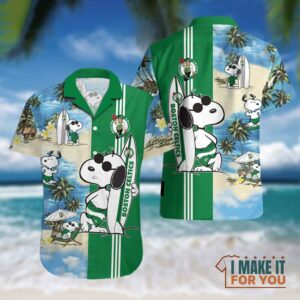 NBA Boston Celtics Snoopy Hawaiian Shirt, Unique Celtics gifts
