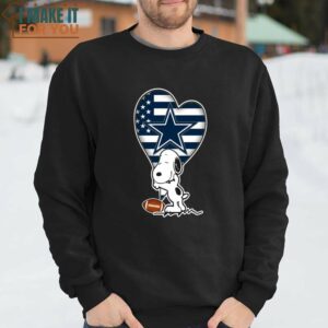 Dallas Cowboys Adorable Snoopy T Shirt NFL Football Gift for Fan 2