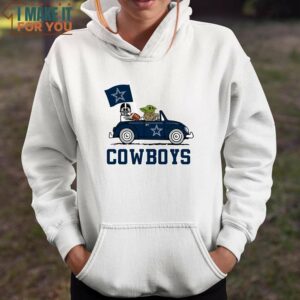 Dallas Cowboys Darth Vader Baby Yoda Driving Star Wars Shirt Gifts For Cowboys Fans 2