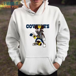 Dallas Cowboys Mickey Peace Sign Sports T Shirt NFL Football Fan Gift 2