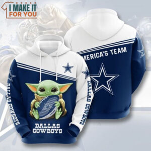 Dallas Cowboys Baby Yoda Love Football 3D Hoodie, Dallas Cowboys Gifts for Friends Dallas Cowboys Baby Yoda Love Football 3D Hoodie, Dallas Cowboys Gifts for Friends