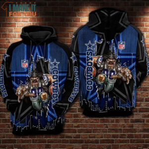 Dallas Cowboys Fathead Crusher Cowboy 3D Sweatshirt, Dallas Cowboys Gifts for Men Dallas Cowboys Fathead Crusher Cowboy 3D Sweatshirt, Dallas Cowboys Gifts for Men