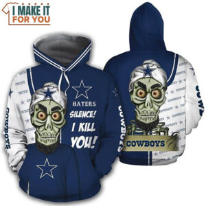 Haters Silence I Kill You Dallas Cowboys Hoodie, Dallas Cowboys Gifts for Diehard Fans