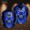 Dallas Cowboys 3D Skull Art All Over Printed Hoodie, Dallas Cowboys Gifts for Holidays