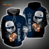 Jack Skellington Play Football Dallas Cowboy Team 3D Hoodie, Dallas Cowboys Gifts for Diehard Fans