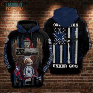 One Nation Under God Dallas Cowboy America Team 3D Hoodie 2 2