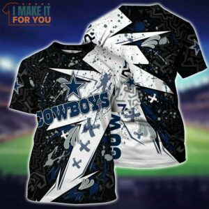 Dallas Cowboys Splash Water Art 3D T-Shirt, Cowboys Gifts for Him