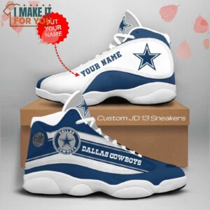 Custom Dallas Cowboys Football Air Jordan 13 Sneaker Top Rated Cowboys Gifts 3