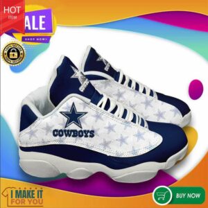 Dallas Cowboys Air Jordan 13 Football Sneakers, Dallas Cowboys Gifts for Diehard Fans Dallas Cowboys Air Jordan 13 Football Sneakers, Dallas Cowboys Gifts for Diehard Fans