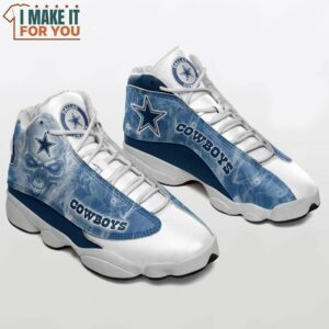 Dallas Cowboys Air Jordan 13 Skull 3D Shoes, Dallas Cowboys Fan Gear Dallas Cowboys Air Jordan 13 Skull 3D Shoes, Dallas Cowboys Fan Gear