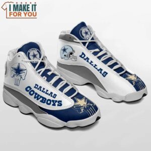Dallas Cowboys Air Jordan 13 Skull and Football Helmet Shoes, Sport Sneaker for Fan Dallas Cowboys Air Jordan 13 Skull and Football Helmet Shoes, Sport Sneaker for Fan