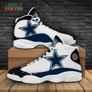 Dallas Cowboys Jordan 13 Sneakers, Dallas Cowboys Gifts for Holidays