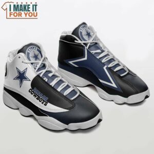 Dallas Cowboys Shoes Jordan 13 Basketball Shoes, Dallas Cowboys Gifts for Holidays