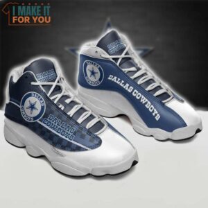 NFL Dallas Cowboys Air Jordan 13 Shoes, Dallas Cowboys Gifts for Football Lovers