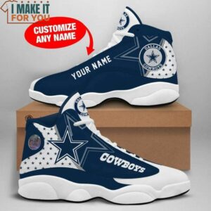 Personalized Dallas Cowboys Air Jordan 13 For Football Lover, Sport Shoes Men and Women