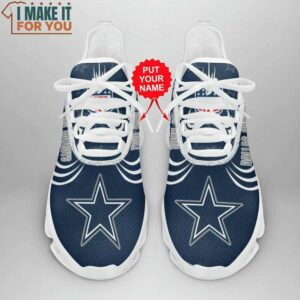 Dallas Cowboys Custom Dark Blue Rugby Galaxy Max Soul Sneakers Sport Shoes 2