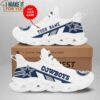 Dallas Cowboys Custom White Grey Stripes Max Soul Sneakers Running Shoes
