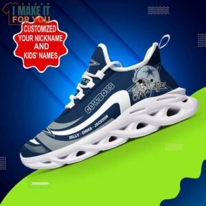 Dallas Cowboys Custom Max Soul Personalized Sneakers Shoes Gifts For Dallas Cowboys Fans 6