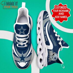 Dallas Cowboys Custom Max Soul Personalized Sneakers Shoes Gifts For Dallas Cowboys Fans 9