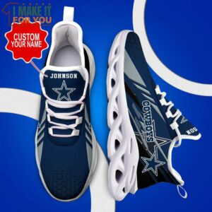 Dallas Cowboys Custom Name Max Soul Shoes Sneakers Hot Trending For NFL Fans 11