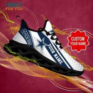 Dallas Cowboys Custom Name Max Soul Shoes Sport Sneakers For Cowboys Fans 11