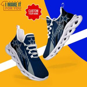 Dallas Cowboys Custom Name Max Soul Shoes Sneakers Hot Trending For NFL Fans 2