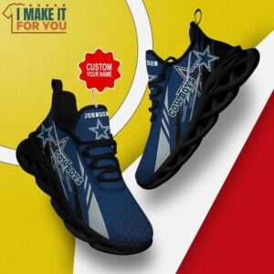 Dallas Cowboys Custom Name Max Soul Shoes Sneakers Hot Trending For NFL Fans 4