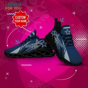 Dallas Cowboys Custom Name Max Soul Shoes Sneakers Hot Trending For NFL Fans 6