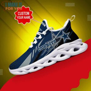 Dallas Cowboys Custom Name Max Soul Shoes Sneakers Hot Trending For NFL Fans 8