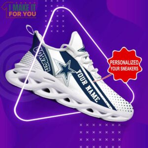 Dallas Cowboys Custom Name Max Soul Shoes Sport Sneakers For Cowboys Fans 7