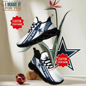 Dallas Cowboys Custom Name Max Soul Shoes Sport Sneakers For Cowboys Fans 9
