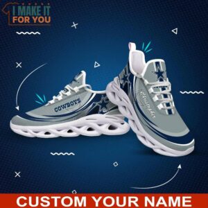 Dallas Cowboys NFL Max Soul Shoes Custom Name Sneaker Personalized Gifts For Cowboys Fans 2