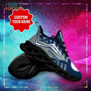 Dallas Cowboys NFL Max Soul Shoes Custom Name Sneakers Cowboys Fan Gifts 2