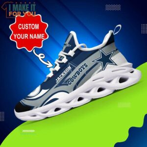 Dallas Cowboys NFL Max Soul Shoes Custom Name Sneakers Sport Shoes For Fan 2