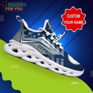 Dallas Cowboys NFL Max Soul Shoes Custom Name Sneakers Cowboys Fan Gifts 3