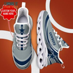 Dallas Cowboys NFL Max Soul Shoes Custom Name Sneaker Personalized Gifts For Cowboys Fans 4