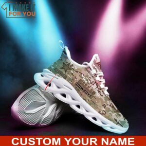 Dallas Cowboys NFL Max Soul Shoes Custom Name Camo Pattern Sneakers Personalized Gifts For NFL Fans 10