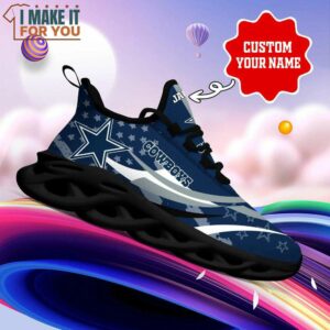 Dallas Cowboys NFL Max Soul Shoes Custom Name Sneakers Must Have Cowboys Fans 2
