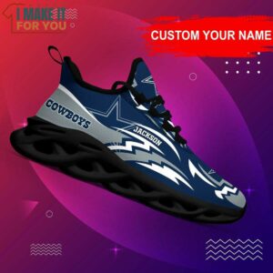 Dallas Cowboys NFL Custom Name Max Soul Sneakers Dallas Cowboys Gift Ideas 5