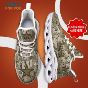 Dallas Cowboys NFL Max Soul Shoes Custom Name Camo Pattern Sneakers Personalized Gifts For NFL Fans 11