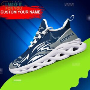 Dallas Cowboys NFL Custom Name Max Soul Sneakers Dallas Cowboys Gift Ideas 6