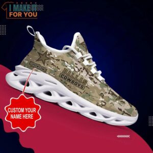 Dallas Cowboys NFL Max Soul Shoes Custom Name Camo Pattern Sneakers Personalized Gifts For NFL Fans 12