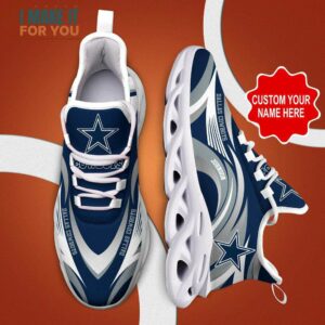 Dallas Cowboys NFL Max Soul Shoes Custom Name Personalized Gifts For NFL Fans 2