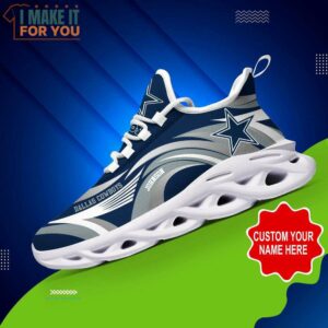 Dallas Cowboys NFL Max Soul Shoes Custom Name Personalized Gifts For NFL Fans 4