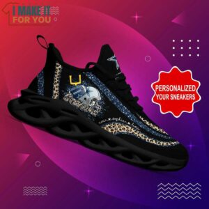 Dallas Cowboys NFL Max Soul Shoes Custom Name Leopard Prints Glitter Christmas Sneakers 4