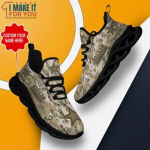 Dallas Cowboys NFL Max Soul Shoes Custom Name Camo Pattern Sneakers Personalized Gifts For NFL Fans 5