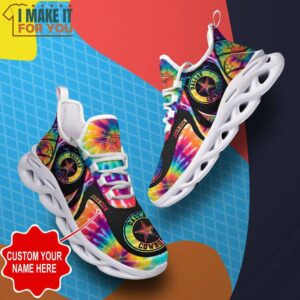 Dallas Cowboys NFL Max Soul Shoes Custom Name Tie Dye Abstract Sneakers For NFL Fans 2