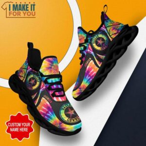 Dallas Cowboys NFL Max Soul Shoes Custom Name Tie Dye Abstract Sneakers For NFL Fans 3